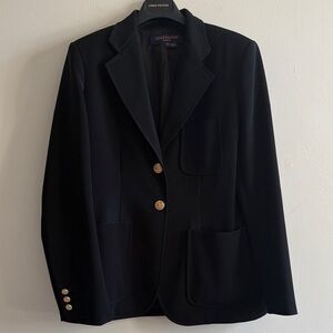 Louis Vuitton Black Blazer with Gold Buttons